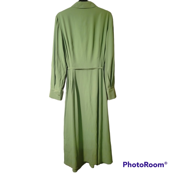 Mint color Shirt dress - Picture 2 of 3